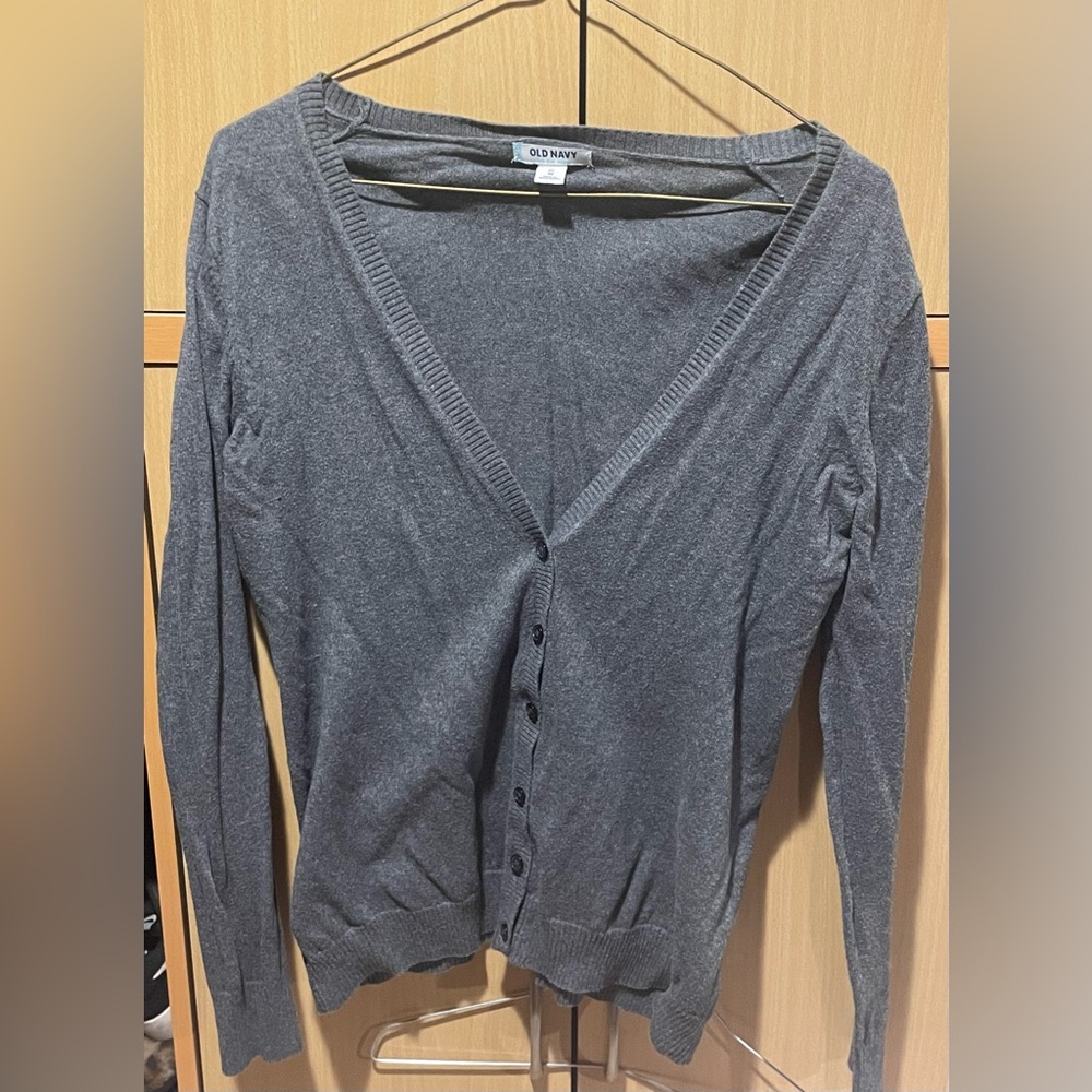 Grey Cardigan by Old Navy Womens Medium
